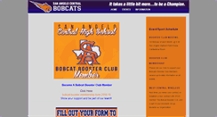 Desktop Screenshot of bobcatsboosterclub.org