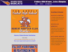 Tablet Screenshot of bobcatsboosterclub.org